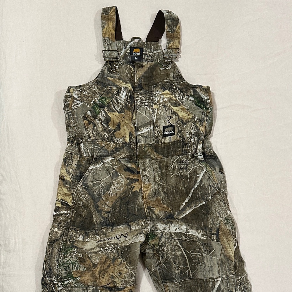 Kids Insulated Camouflage Overalls
